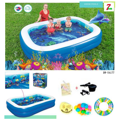 3D family swimming pool